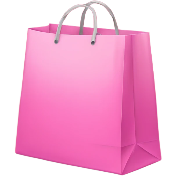 Pink shopping bag pile emoji