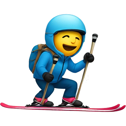 skiing in alaska emoji