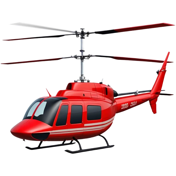 Bell 206 - Bell Helicopter (Model Year: 2021) (Iconic colour: Red) emoji