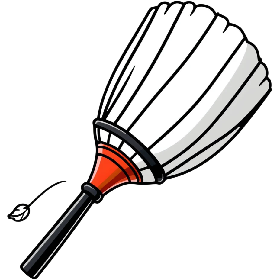 badminton shuttlecock in flight emoji