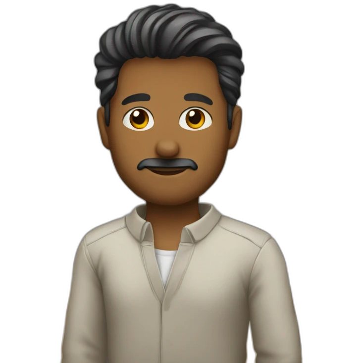 man with small sorwd  emoji