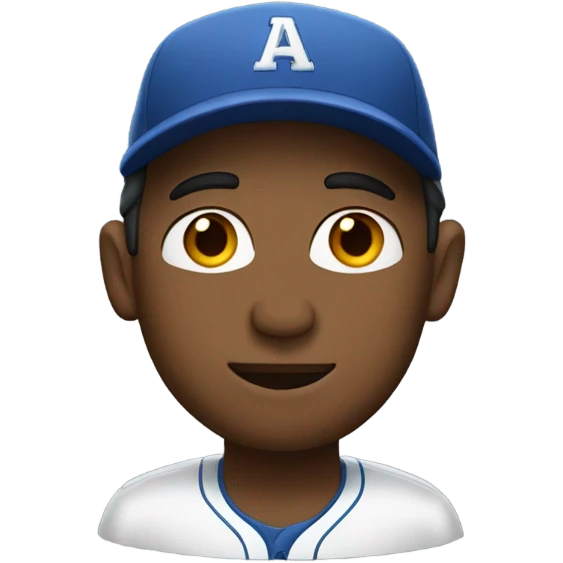 Man with a oversized baseball cap on  emoji