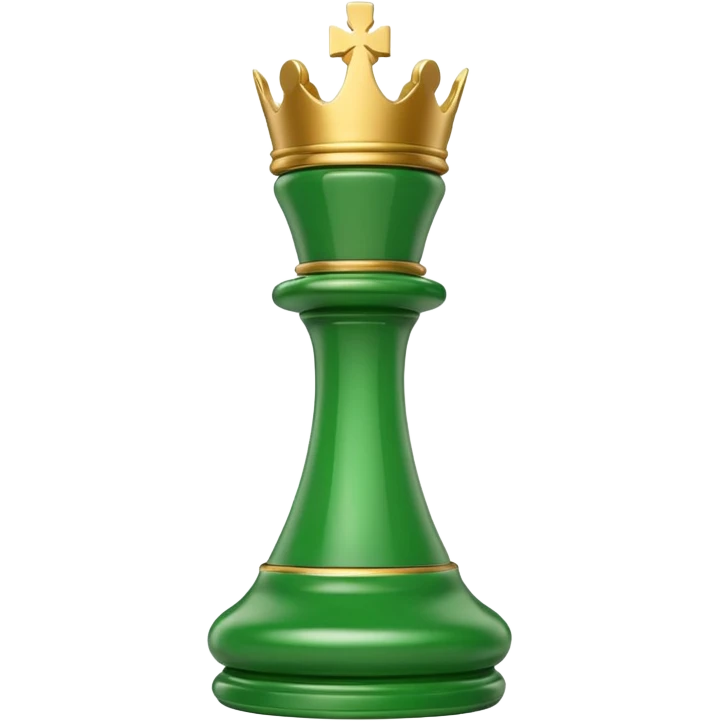 green chess queen piece emoji