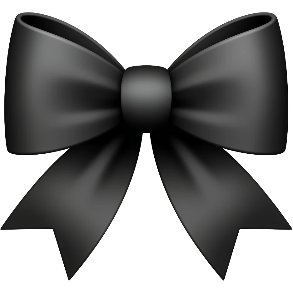 I want a black bow emoji so can u create blackk bow emoji emoji