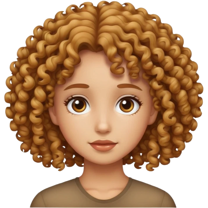 Niña rizada  emoji