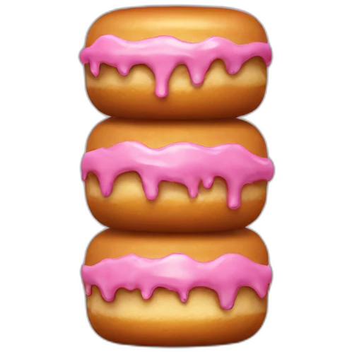 Vertically stacked doughnuts emoji