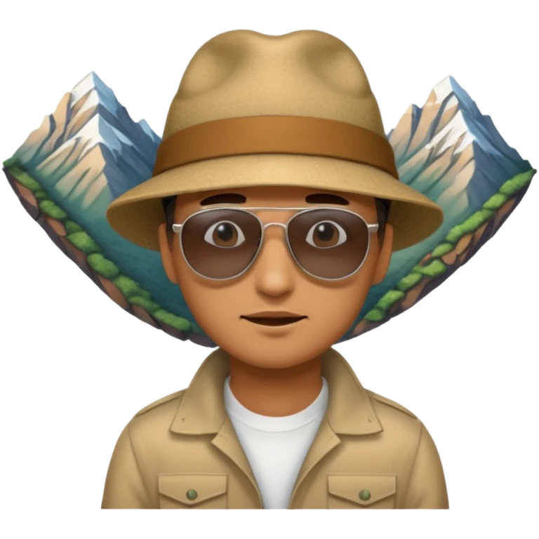 homme qui une montagne coincé dans les fesse emoji