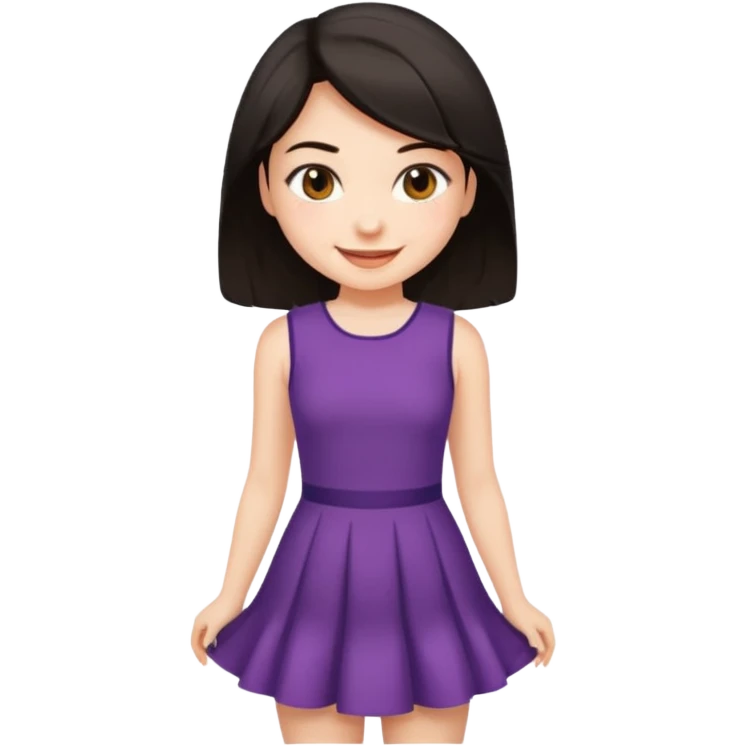 A girl in super short dress emoji
