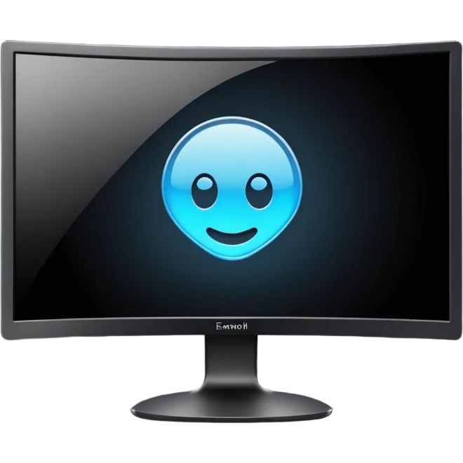 Create a curved monitor for gaming emoji