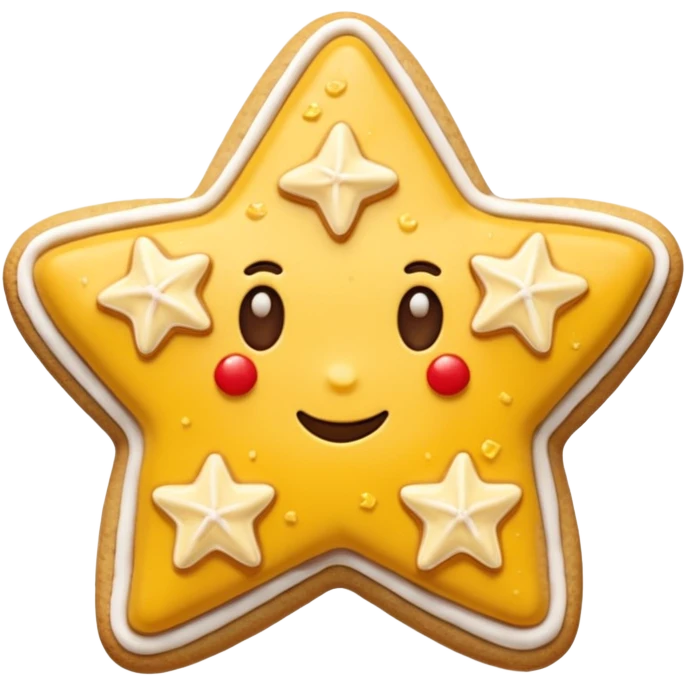 christmas star cookie emoji