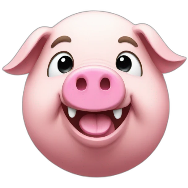 rave pig emoji