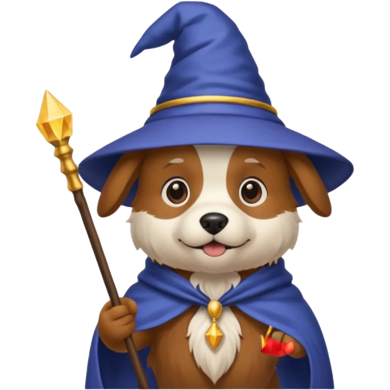 Dog wizard emoji