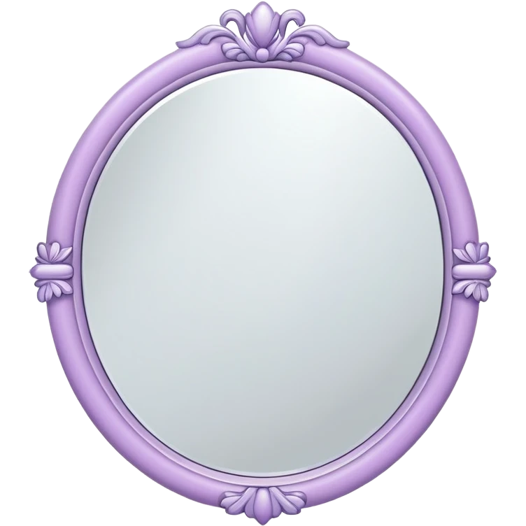 Mirror pale purple emoji
