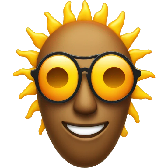 The sun with sunglasses emoji