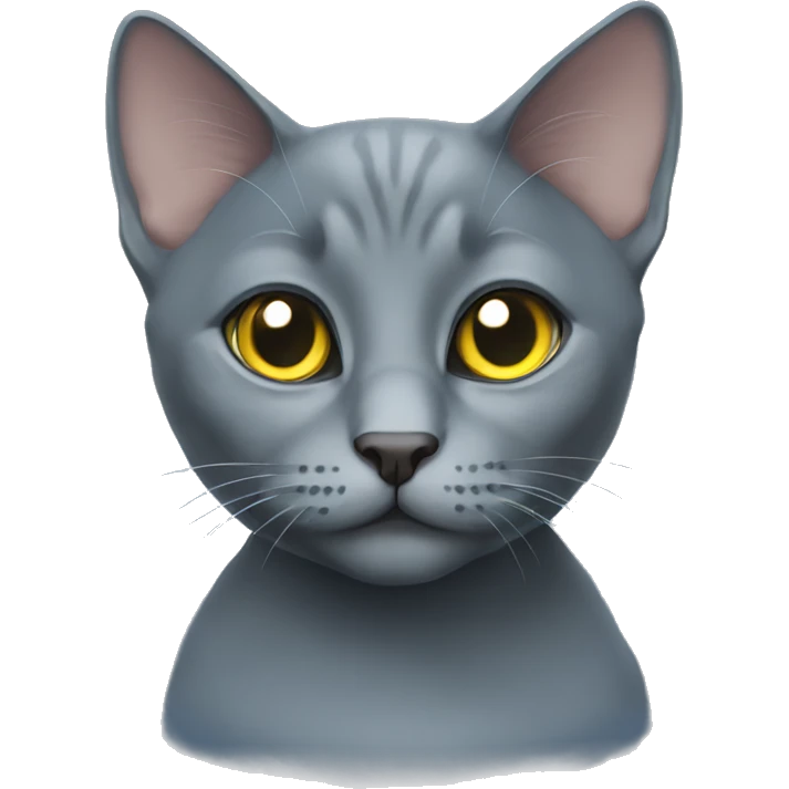 russian blue cat emoji