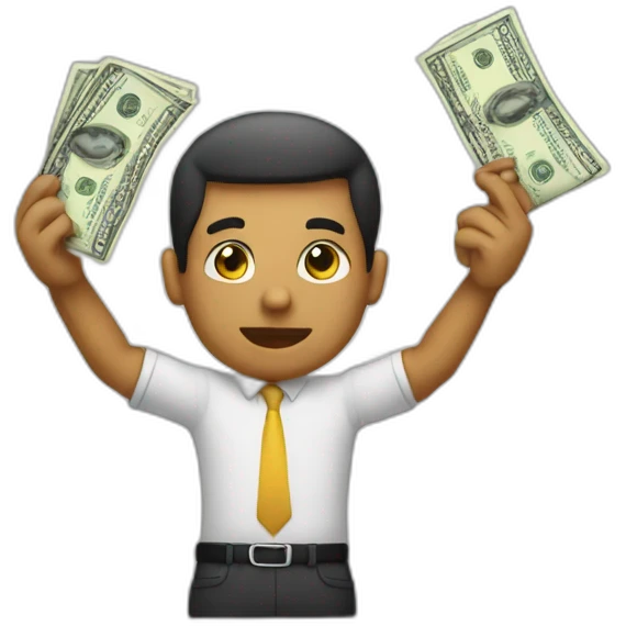 Taking money emoji