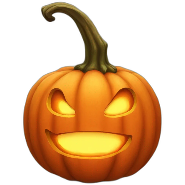 Fire pumpkin emoji