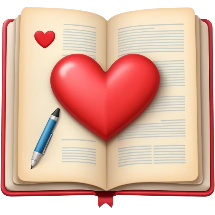 Crea un emoji de un diario personal emoji