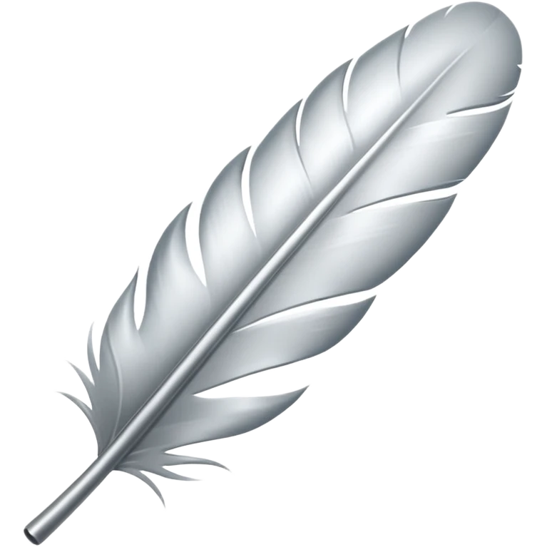 серебряное перо emoji