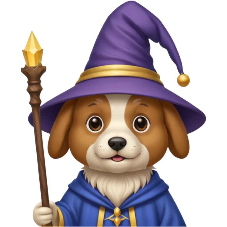 Dog wizard emoji
