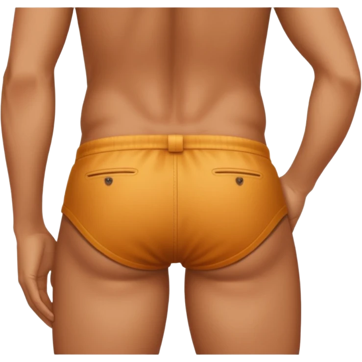 Grabbing butt and looking back emoji