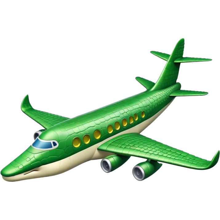 crocodile airplane  emoji