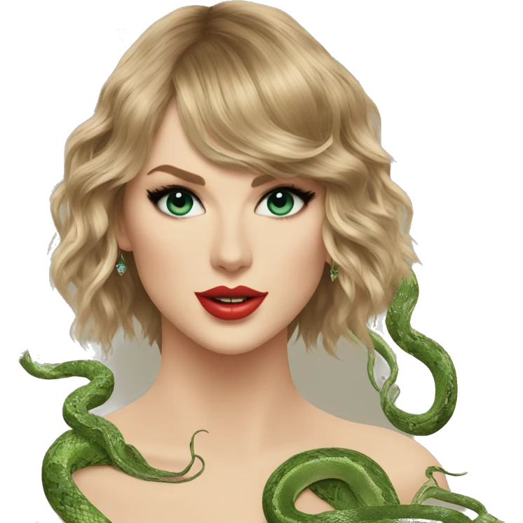 Taylor Swift with snake reputation emoji