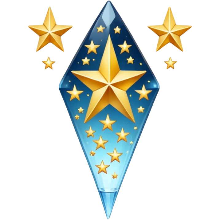 fleche verre le haut avec des etoile a cote pixeliser emoji