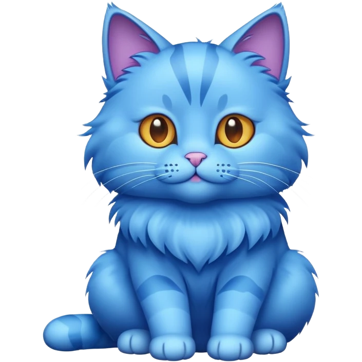 blue cat emoji