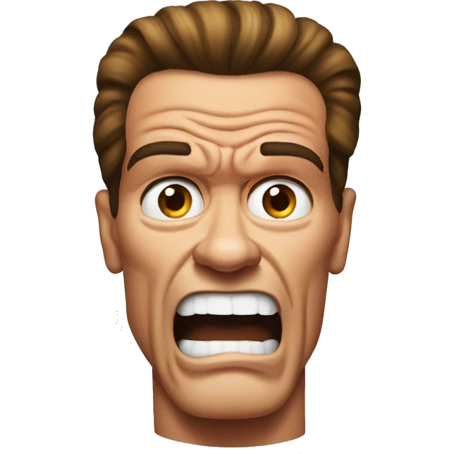 Scared Arnold Schwarzenegger  emoji