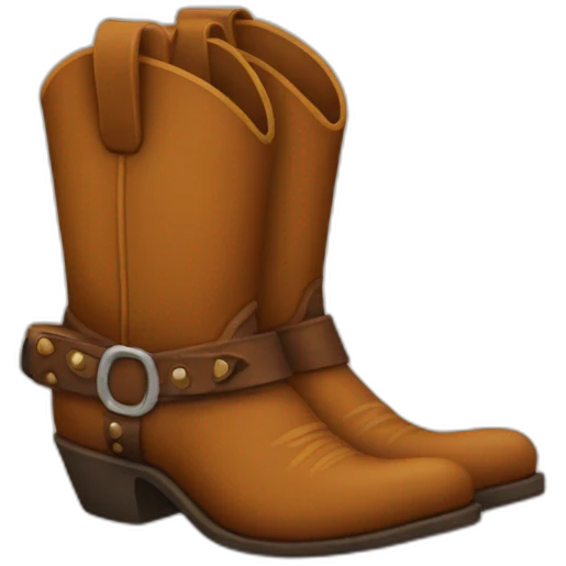 Cowboy boots emoji