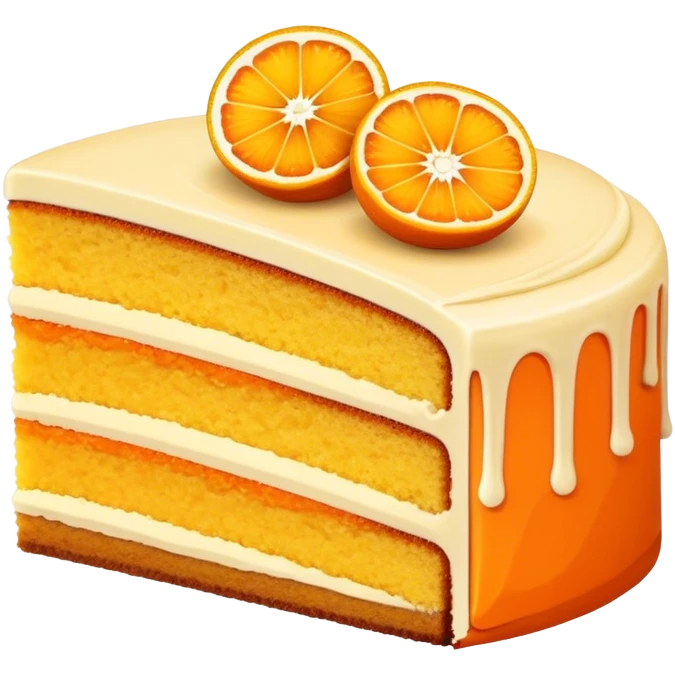 Orange fall cake emoji