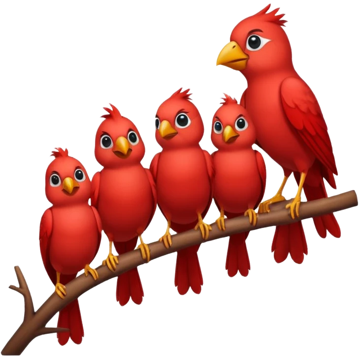 red birds emoji