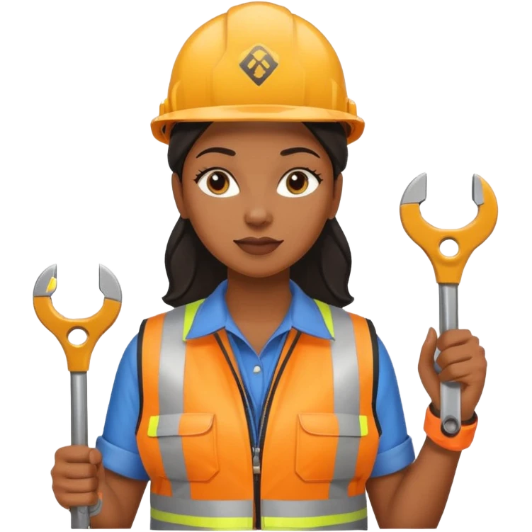 City Maintenance Worker black woman emoji