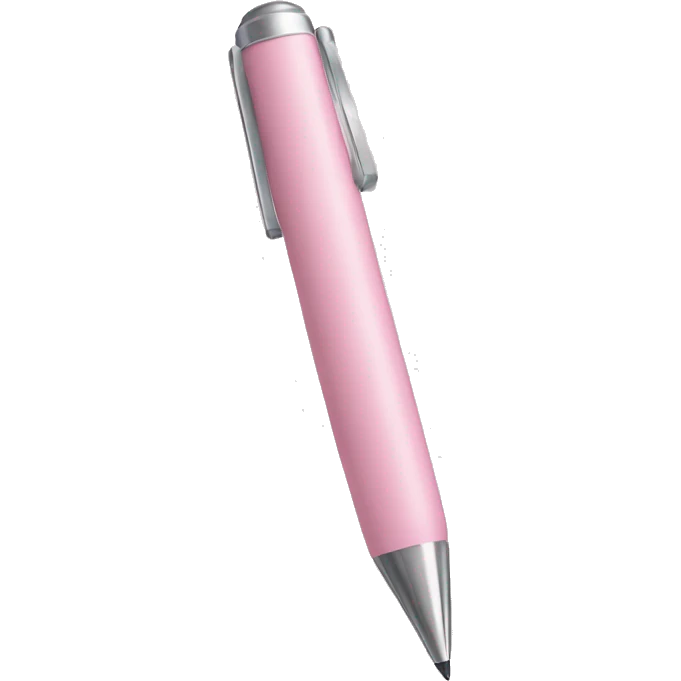 Light pink pen emoji