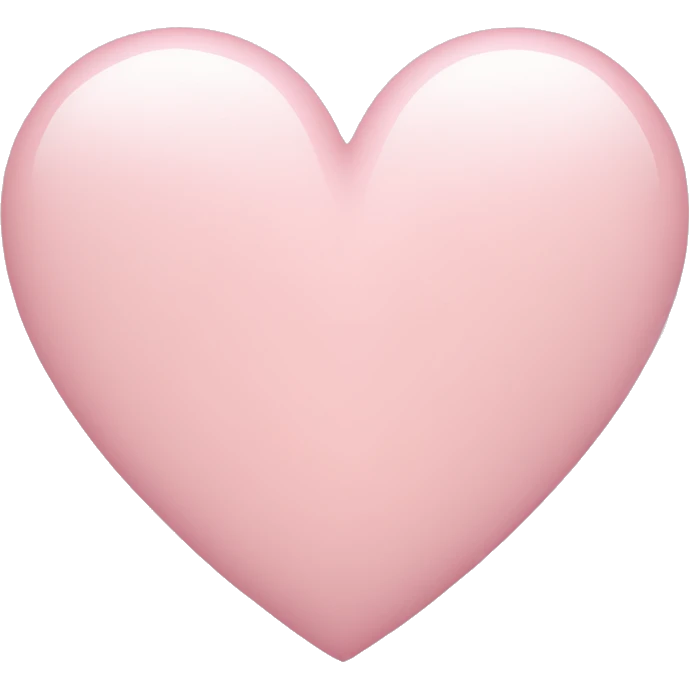 light pink heart  emoji