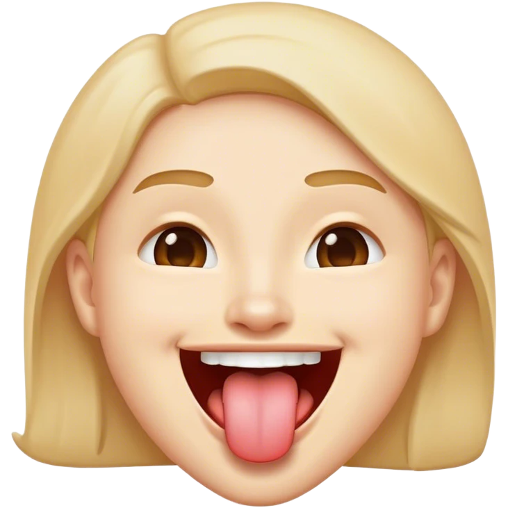 Gülen yüz dil çıkartan emoji