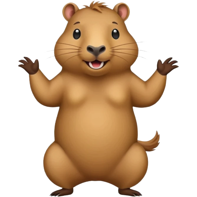 Capybara dancing emoji