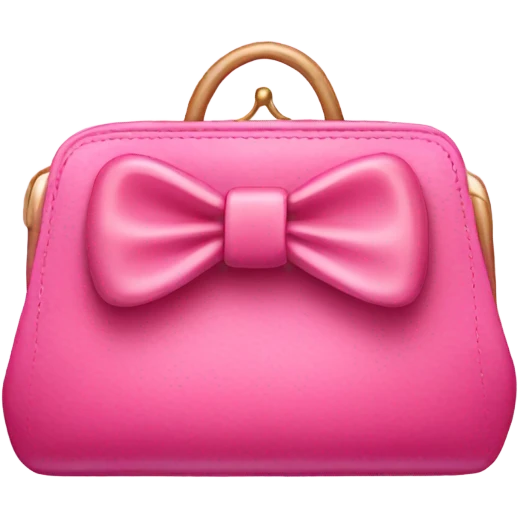 pink purse with bow emoji