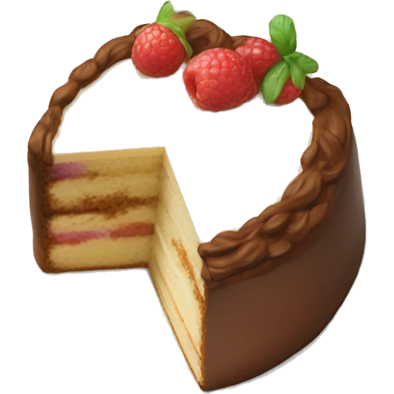 slice of cake from top view emoji