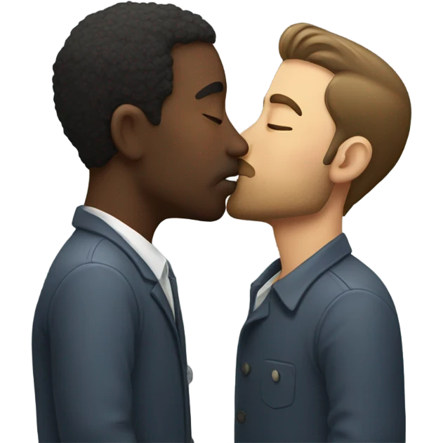 Man Kissing man emoji