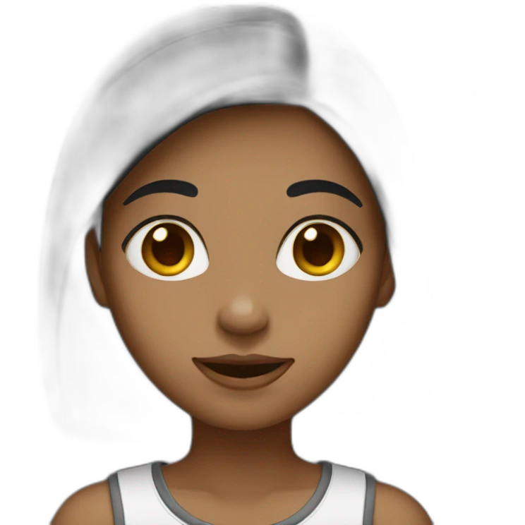 Girl dark emoji