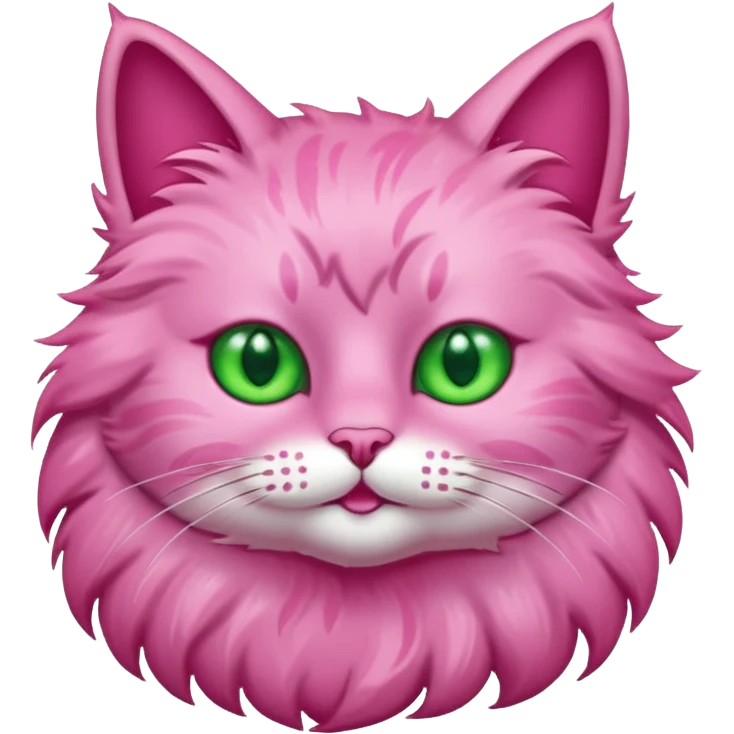 glitter pink cat emoji