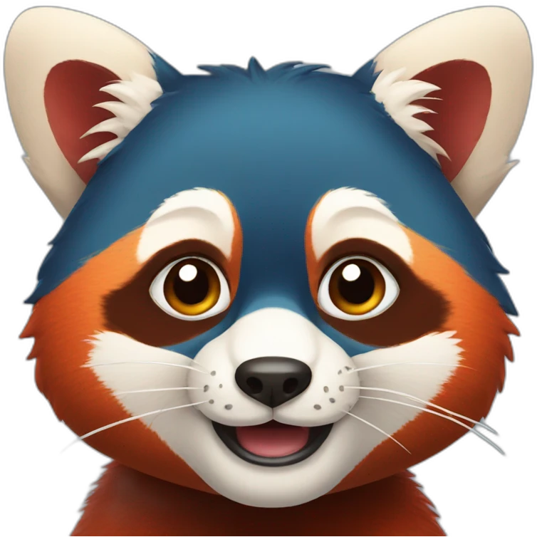 Red panda face emoji