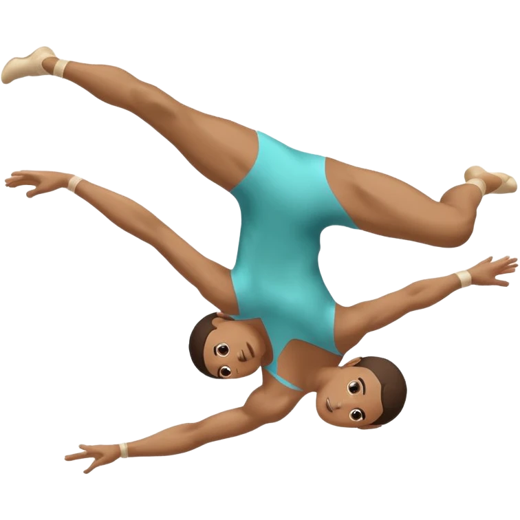 gymnast flip / cartwheel action emoji