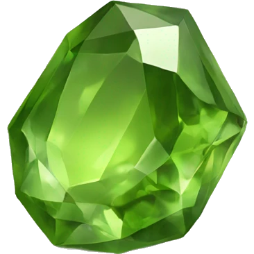 Peridot crystal stone emoji