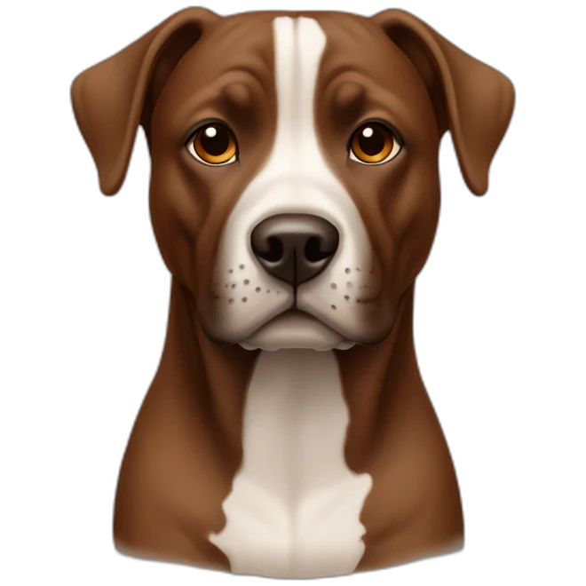 Staffordshire dog all brown emoji