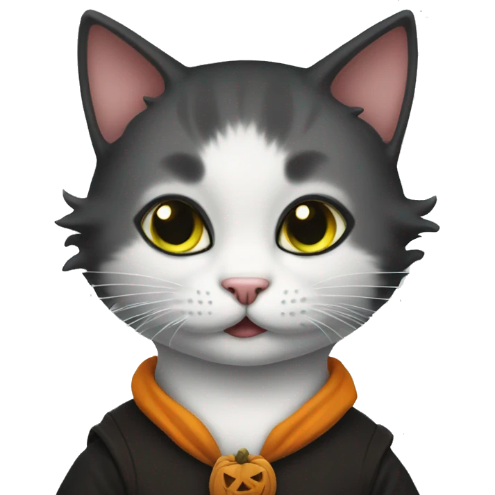 kitty halloween emoji