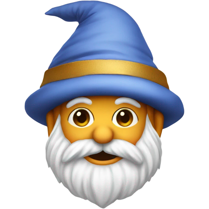 Festive gnome with hat over head and only nose sticking out and no eyes emoji