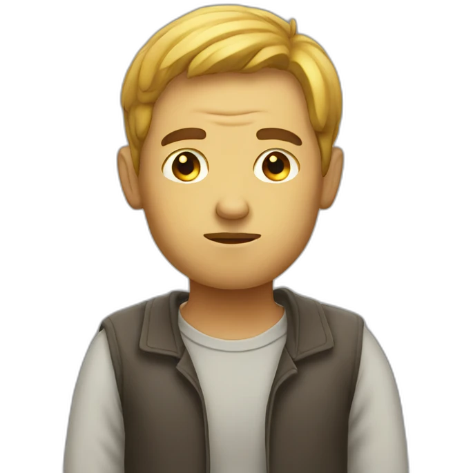 Thinking man emoji